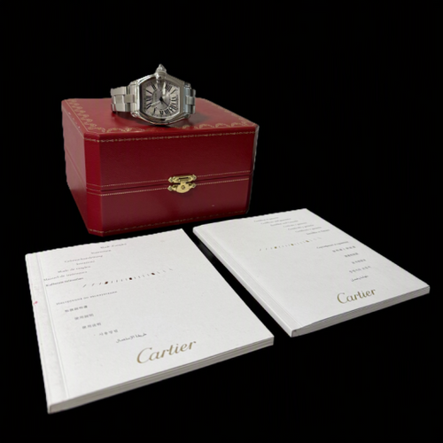 Montre Cartier Roadster XL GMT - Montre en acier 58 Facettes MT47192