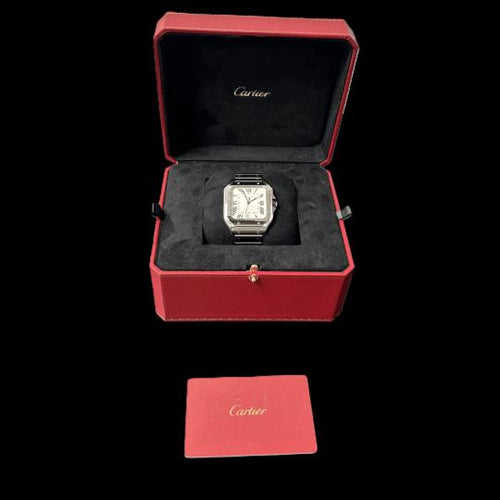 Montre Cartier Santos - Montre XL en acier 58 Facettes MT47331