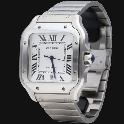 Montre Cartier Santos - Montre XL en acier 58 Facettes MT47331