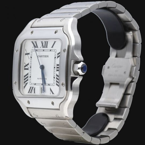 Montre Cartier Santos - Montre XL en acier 58 Facettes MT47331