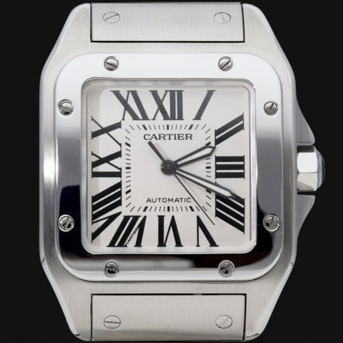 Montre Cartier Santos 100 XL - Montre en acier 58 Facettes MT47334