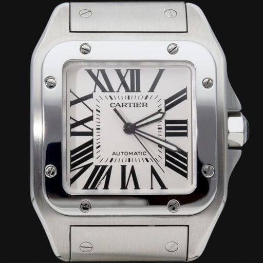 Montre Cartier Santos 100 XL - Montre en acier 58 Facettes MT47334