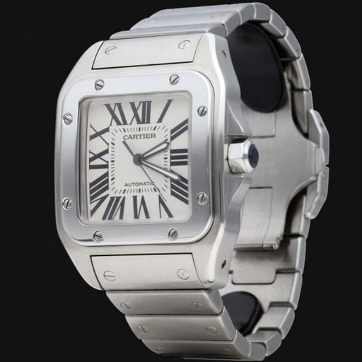 Montre Cartier Santos 100 XL - Montre en acier 58 Facettes MT47334