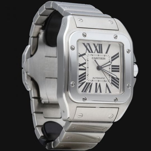 Montre Cartier Santos 100 XL - Montre en acier 58 Facettes MT47334