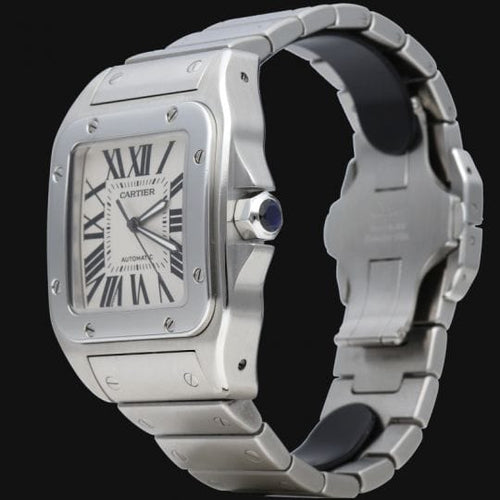Montre Cartier Santos 100 XL - Montre en acier 58 Facettes MT47334
