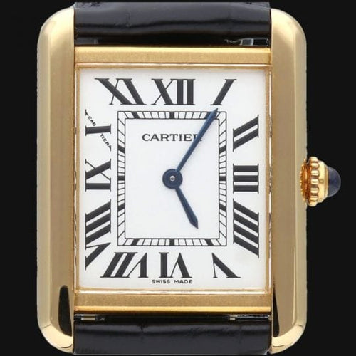 Montre Cartier Tank Solo - Montre en or jaune et acier 58 Facettes MT47337