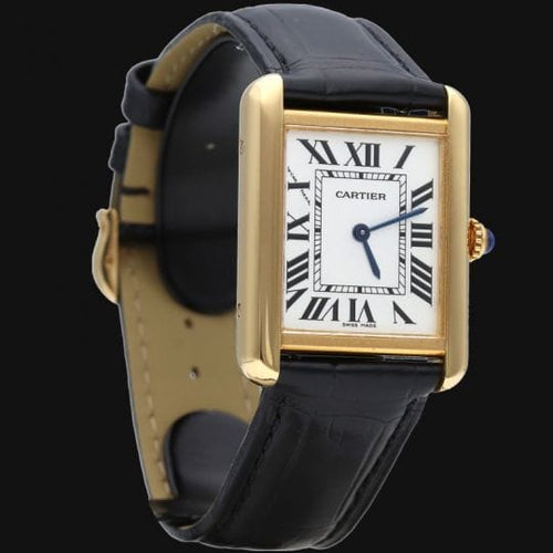 Montre Cartier Tank Solo - Montre en or jaune et acier 58 Facettes MT47337