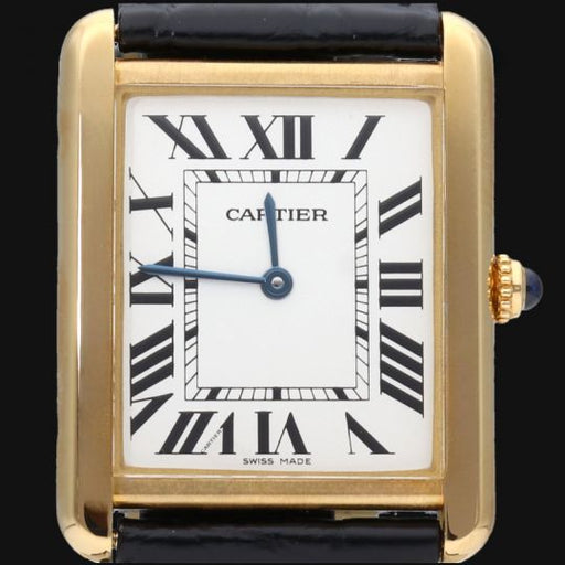 Montre Cartier Tank Solo MM - Montre en or jaune et acier 58 Facettes MT47338