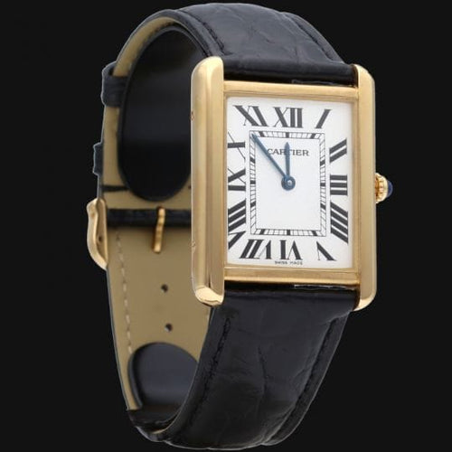 Montre Cartier Tank Solo MM - Montre en or jaune et acier 58 Facettes MT47338