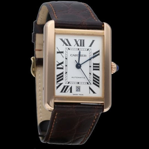Montre Cartier Tank Solo XL - Montre en or rose 58 Facettes MT47340