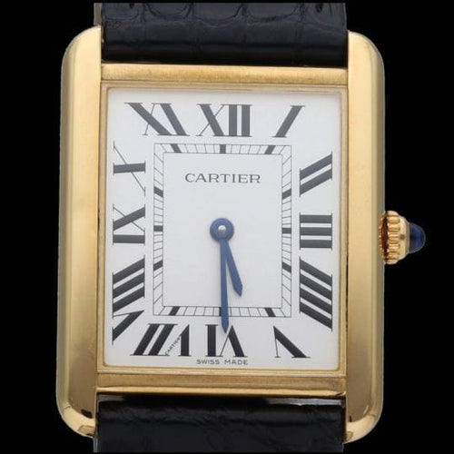Montre Cartier Tank Solo - Montre en or jaune 58 Facettes MT47342