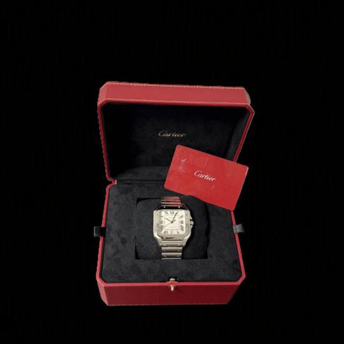 Montre Cartier Santos - Montre en acier 58 Facettes MT47343