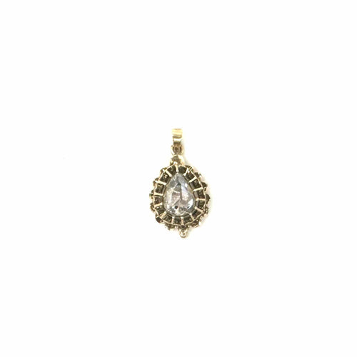 Pendentif Pendentif ancien en or jaune et diamant taille rose 58 Facettes Z15B51682