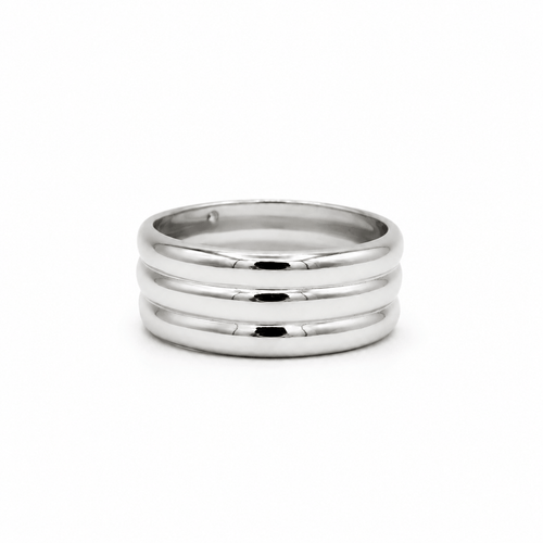 Bague 59 Bague bandeau en or blanc et diamants 58 Facettes 1.0002310/1