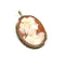 Camée - Pendentif-broche en or jaune et coquillage 58 Facettes Z15B51828