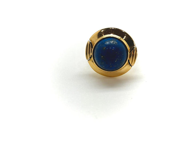 Bague 56 Bague en or jaune 18K et lapis-lazuli 58 Facettes M94922