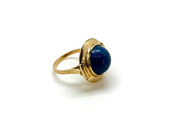 Bague 56 Bague en or jaune 18K et lapis-lazuli 58 Facettes M94922