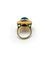 Bague 56 Bague en or jaune 18K et lapis-lazuli 58 Facettes M94922