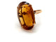 Bague 58 Bague en or 18K et citrine feu 58 Facettes M9527