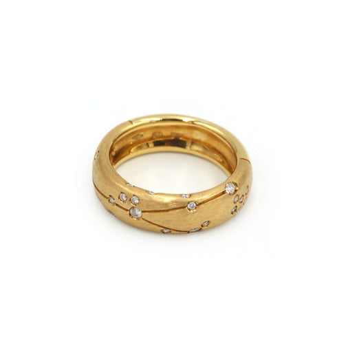 Bague 51.5 Repossi Astrale - Bague en or jaune et diamants 58 Facettes 260170R