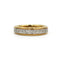 Bague 48 Demi-alliance - Bague en or jaune, platine et diamants 58 Facettes 260171R