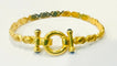 Bracelet Bracelet maille croisillons en or jaune et saphirs 58 Facettes 21169