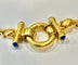 Bracelet Bracelet maille croisillons en or jaune et saphirs 58 Facettes 21169