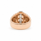 Bague 58 Bague vintage 1940 en or rose et diamants 58 Facettes 1.0001557/1