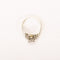 Bague 51 Bague ancienne solitaire pavée en or gris, platine et diamants 58 Facettes LMB-375