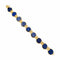 Bracelet Bracelet vintage en or jaune, lapis-lazuli et diamants 58 Facettes 35801