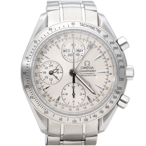 Omega Speedmaster - Montre Day Date chronographe en acier 58 Facettes MT47159