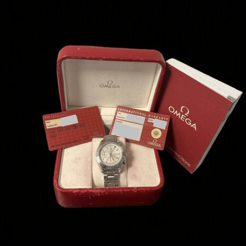 Omega Speedmaster - Montre Day Date chronographe en acier 58 Facettes MT47159