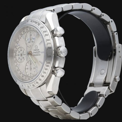 Omega Speedmaster - Montre Day Date chronographe en acier 58 Facettes MT47159