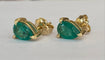 Boucles d'oreilles ALGT - Boucles d'oreilles en or jaune et émeraudes 58 Facettes earrings