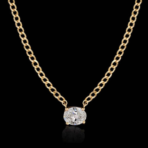 Collier Cuban City - Collier Cuban Link en or 18K et diamant 58 Facettes GPD1019YG