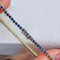 Bracelet Bracelet tennis en or 18 carats et saphirs bleus 58 Facettes GBT1280YG