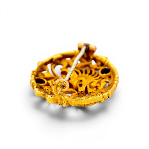 Broche André Kauffer - Broche chimère en or 18k, rubis et diamant 58 Facettes BRO-1009