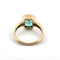Bague 64 Bague en or jaune 18 ct avec émeraude 58 Facettes 445/26 E