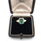 Bague 64 Bague en or jaune 18 ct avec émeraude 58 Facettes 445/26 E