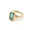 Bague 54 Bague en or jaune 18 ct avec émeraude 58 Facettes 445/26 B