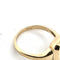 Bague 54 Bague en or jaune 18 ct avec émeraude 58 Facettes 445/26 B