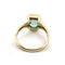 Bague 54 Bague en or jaune 18 ct avec émeraude 58 Facettes 445/26 B