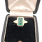 Bague 54 Bague en or jaune 18 ct avec émeraude 58 Facettes 445/26 B
