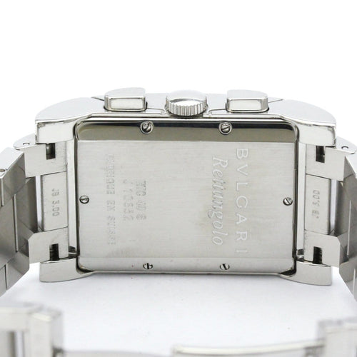 Bvlgari Bvlgari Rettangolo - Montre chronographe quartz en acier inoxydable 58 Facettes nl1d2h5kb3