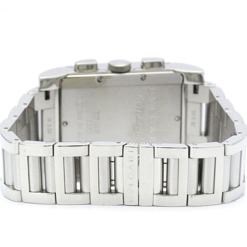Bvlgari Bvlgari Rettangolo - Montre chronographe quartz en acier inoxydable 58 Facettes nl1d2h5kb3
