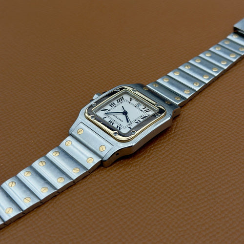 Montre Cartier Santos Galbée - Montre en acier référence 187901 58 Facettes 090