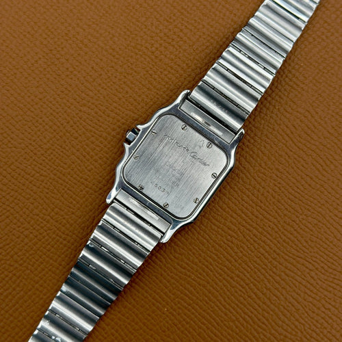 Montre Cartier Santos Galbée - Montre en acier référence 187901 58 Facettes 090
