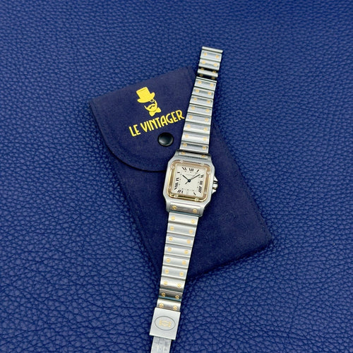 Montre Cartier Santos Galbée - Montre en acier référence 187901 58 Facettes 090