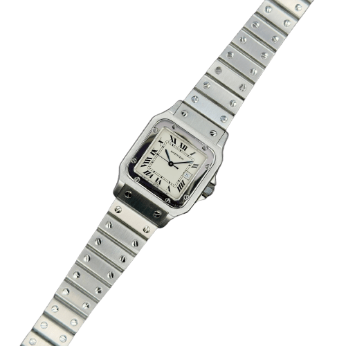 Montre Cartier Santos - Montre Carrée 2960 en acier 58 Facettes 067