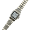 Montre Cartier Santos - Montre Carrée 2960 en acier bracelet Godron 58 Facettes 084